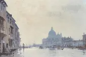 Early Morning the Grand Canal Venice By Edward Seago