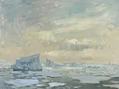 Antarctic Icebergs By Edward Seago