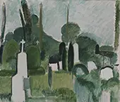 The Churchyard in Svanninge By Harald Giersing