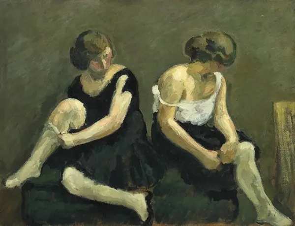 Two Women Dressing c1913 By Harald Giersing