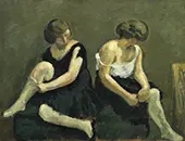Two Women Dressing c1913 By Harald Giersing