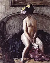 Seated Nude the Black Hat c1900 By Philip Wilson Steer