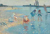 Children Padding Walberswick 1894 By Philip Wilson Steer