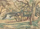 Wooded Glade near Tropez ca1922 By Roger Fry