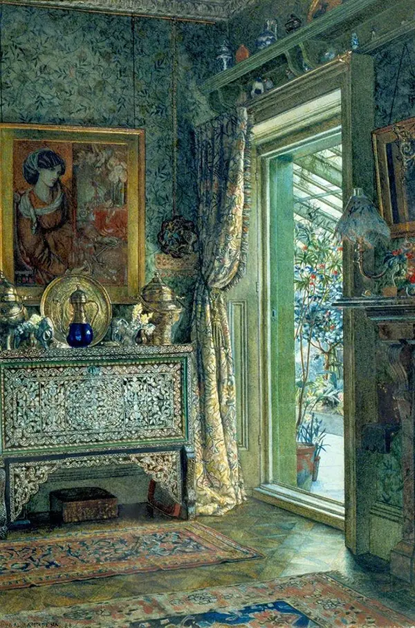 Drawing Room 1a Holland Park 1887 By Lawrence Alma Tadema