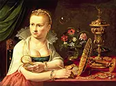 A Vanitas Portrait of a Lady By Clara Peeters