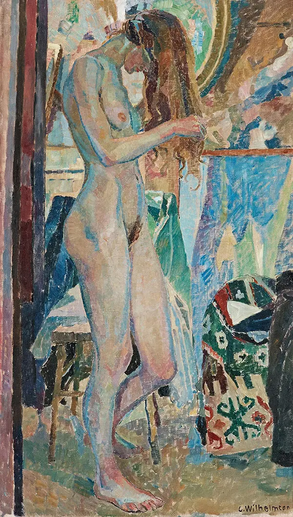 Toilette i Ateliern 1916 By Carl Wilhelmson