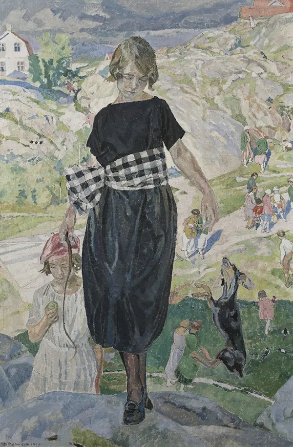 Jumping Dog 1920 By Carl Wilhelmson