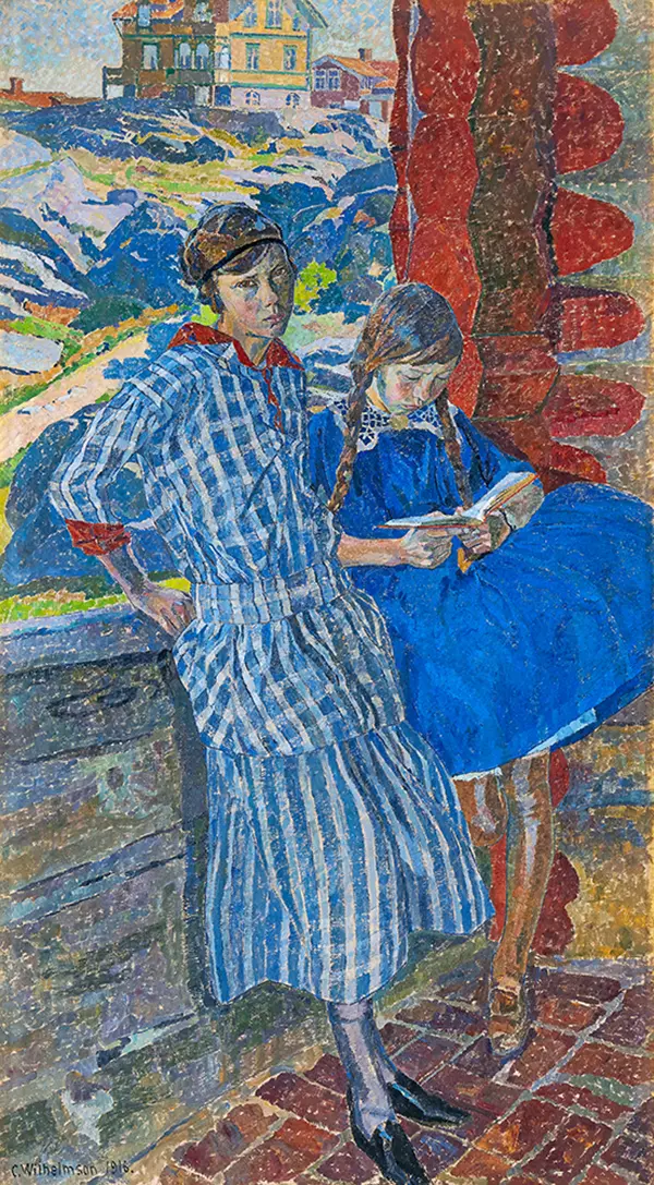 Girls on the Veranda 1916 By Carl Wilhelmson
