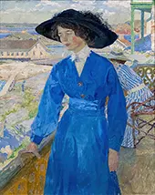 Girl in Blue 1910 By Carl Wilhelmson