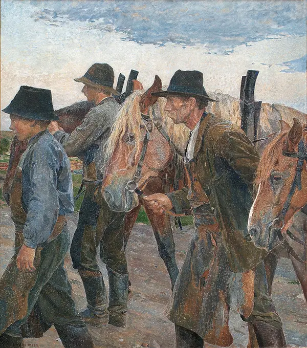 Farmworkers from Uppland 1904 By Carl Wilhelmson