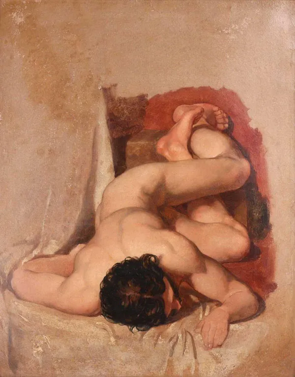 Study of a Male Nude By William Etty
