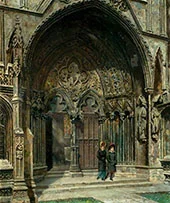 The Judgement Porch Lincoln Cathedral By Frederick Hall