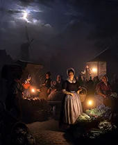 A Sunday in the Hague 1842 By Petrus van Schendel