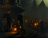 Charity in the Night Market By Petrus van Schendel
