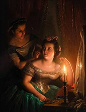 Preparing for the Ball By Petrus van Schendel