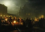 The Book Fair 1852 By Petrus van Schendel