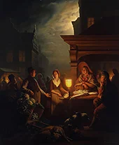 The Fishmarket on the Groenmarkt the Hague By Petrus van Schendel