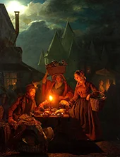The Jews Market 1852 By Petrus van Schendel