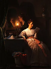 The Love Letter 1870 By Petrus van Schendel