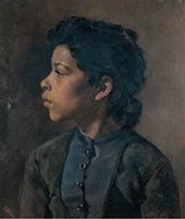 Head of a Girl 1882 By Elizabeth Nourse