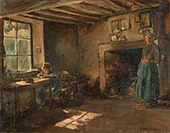 Interior with Mother and Child By Elizabeth Nourse