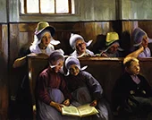 In the Church at Volendam 1892 By Elizabeth Nourse