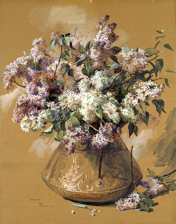 Lilacs 1891 By Elizabeth Nourse