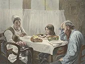 The Family Meal 1891 By Elizabeth Nourse