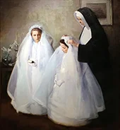 The First Communion 1895 By Elizabeth Nourse
