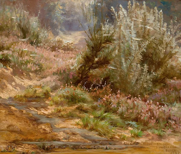 Wildflowers by a Stream 1888 By Elizabeth Rockefeller Strong