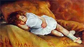 Young Girl Sleeping in a Chair By Elizabeth Rockefeller Strong