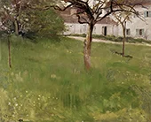 A Garden in Grez 1884 By Georg Pauli