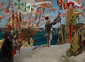 Columbus in the New World 1906 By Edwin Austin Abbey