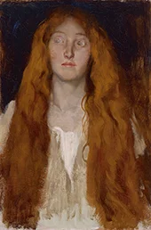 Figure Study of Ophelia for The Play Scene Hamlet Act III Scene II By Edwin Austin Abbey