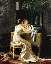 The Bouquet Belgian School By Auguste Serrure