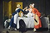 Untitled Cooks Drinking Wine By Auguste Serrure