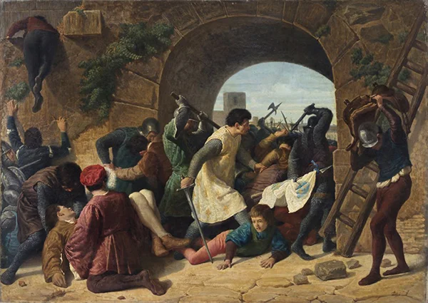 The Siege of Siena By Amos Cassioli