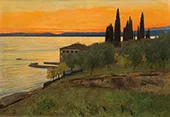 View of San Vigilio on Lake Garda By Curt Agthe