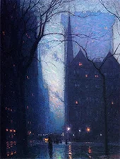 Fifth Avenue at Twilight By Birge Harrison