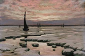 Winter Sunset c1890 By Birge Harrison