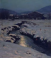 Woodstock Meadows in Winter By Birge Harrison