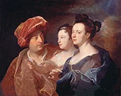 An Artwork Displaying the Lafitte Family By Hyacinthe Rigaud
