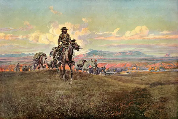 The World Was All Before Them By Charles M Russell