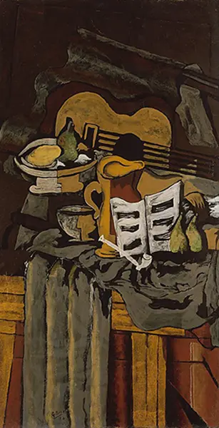Still Life with Guitar 1924 By Georges Braque