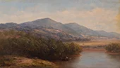 Hudson River Valley Landscape By Homer Dodge Martin