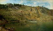 The Iron Mine Port Henry New York 1862 By Homer Dodge Martin