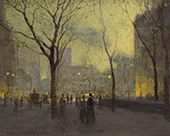 Plaza Hotel in the Rain By Paul Cornoyer