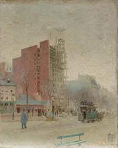 Street Scene By Paul Cornoyer