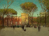 Washington Square New York By Paul Cornoyer